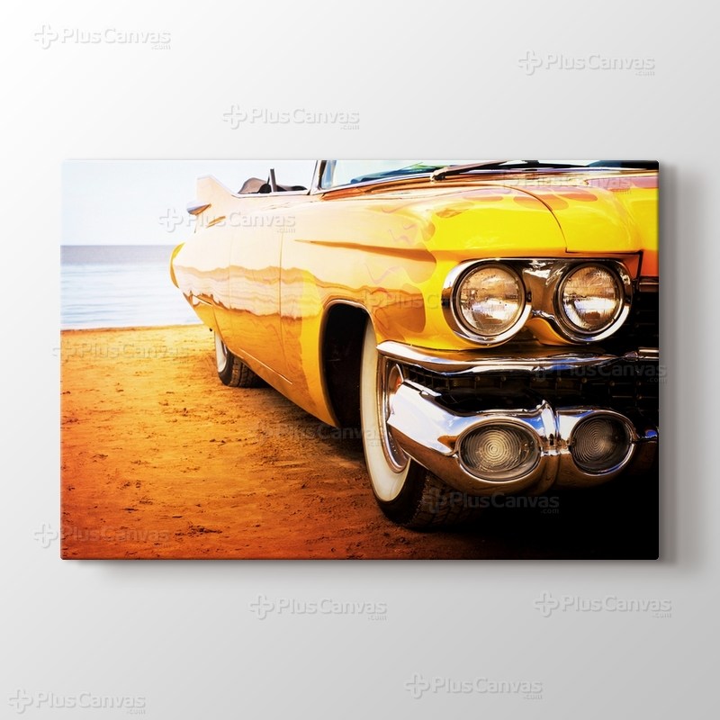 Sarı Cadillac görseli.