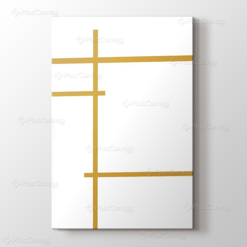 Bronz Çizgiler Tablo görseli.