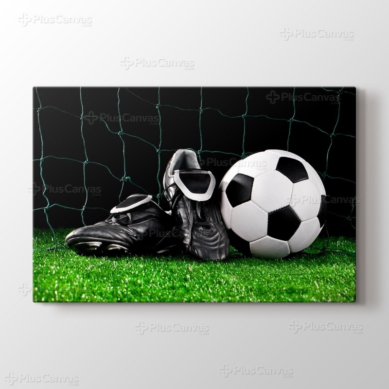 Futbol Topu ve Kramponlar görseli.
