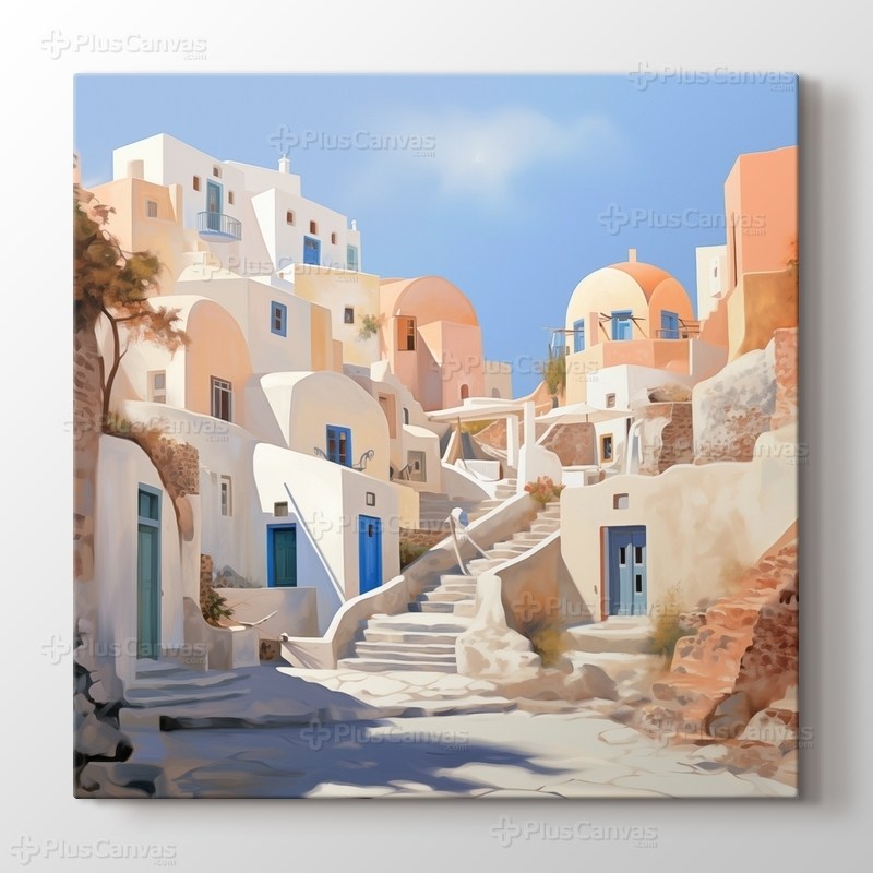 Santorini Yünanistan Manzara görseli.