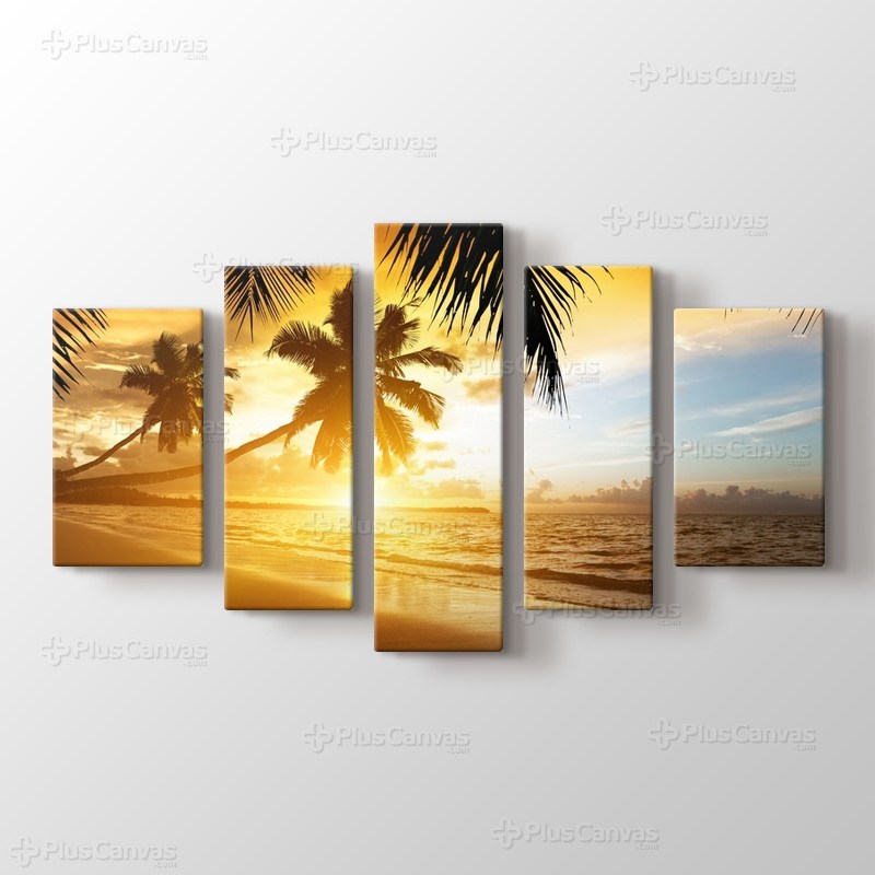 Günbatımı Palmiyeler görseli.