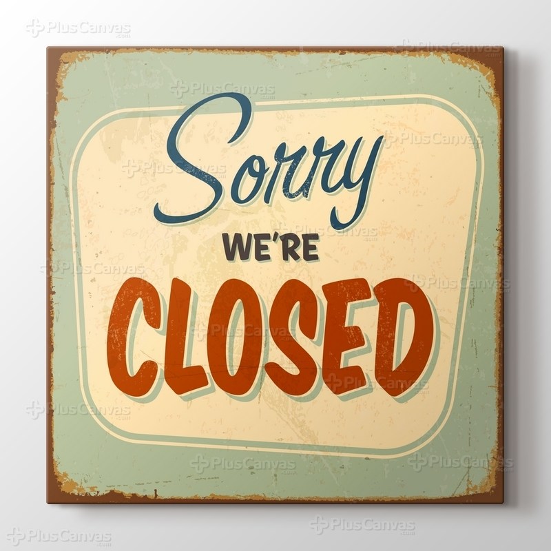 Vintage Kapalı Tabelası görseli.