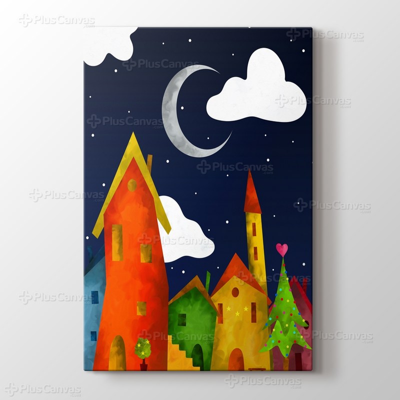 Kasabada Noel görseli.