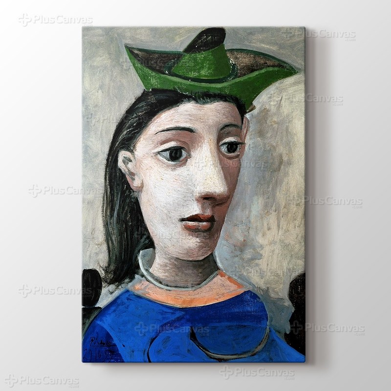 Donna Con Capello Verde görseli.