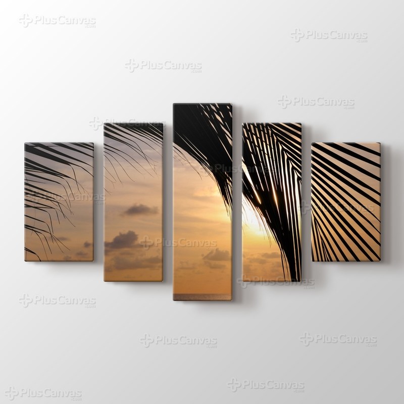 Sunset and a Palm Tree görseli.