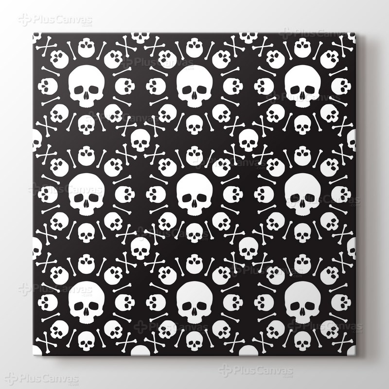 Sonsuz kuru kafalı boyama tablo görseli.