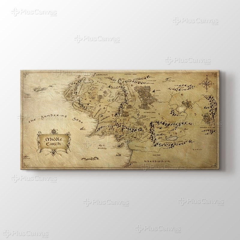 Orta Dünya Haritası görseli.