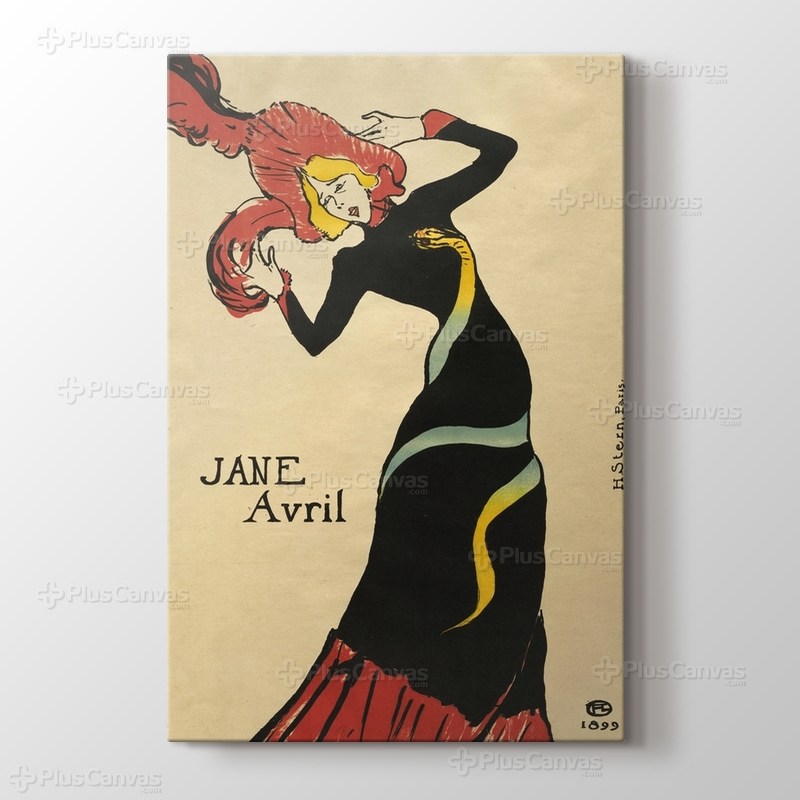 Jane Avril - Henri de Toulouse Lautrec görseli.