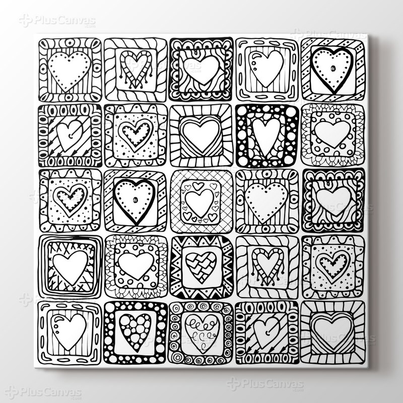 Kutu kalpler boyama tablo görseli.