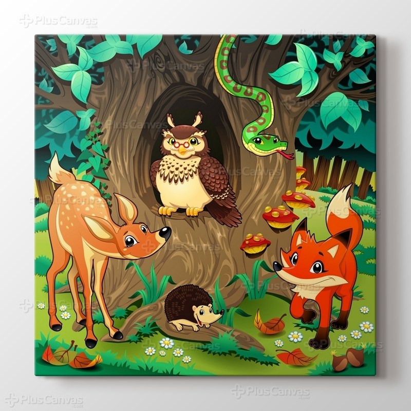 Ormandaki Hayvanlar görseli.