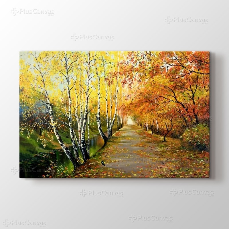 Road below Spring Trees görseli.