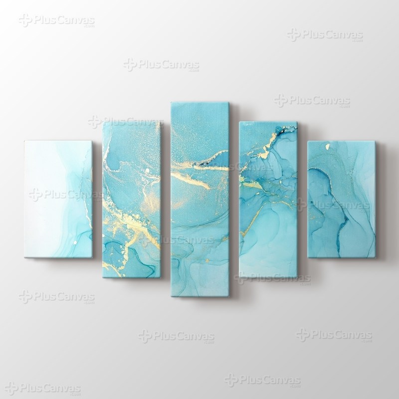 Golden Cyan Marble görseli.