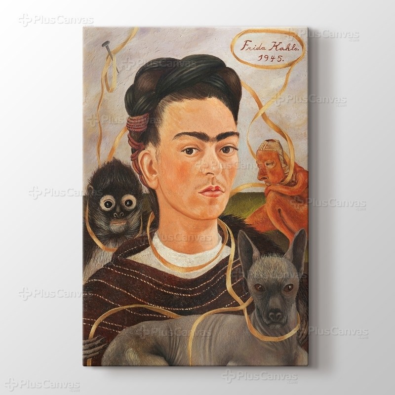 Self Portrait with Small Monkey görseli.