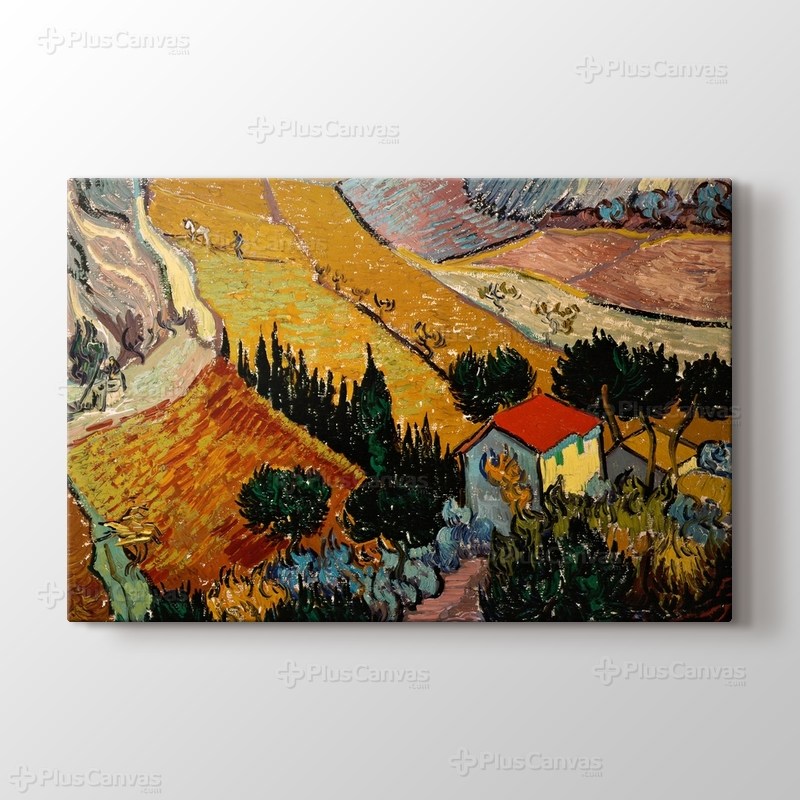 Landscape with House and Ploughman görseli.