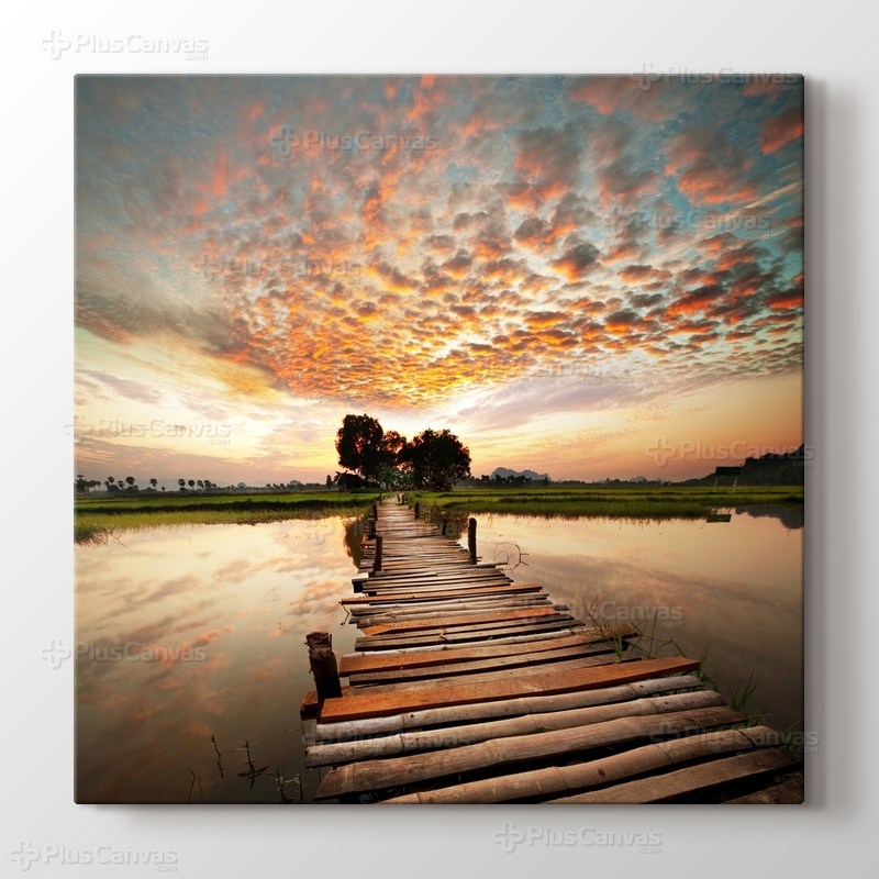 Günbatımı Nehir Manzarası görseli.