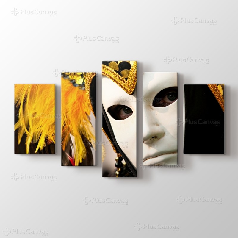 Karnaval Maskeleri Venedik görseli.