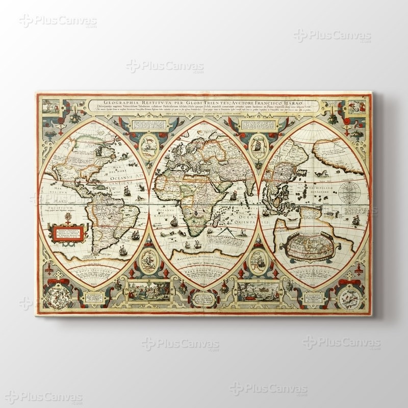 Eski Dünya Haritası görseli.