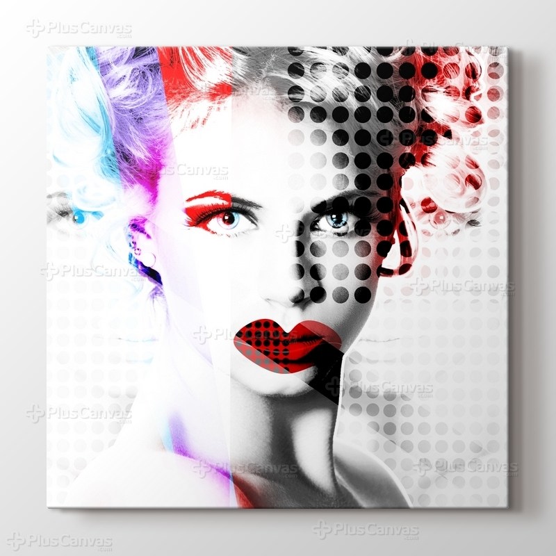 Popart Woman Portrait görseli.