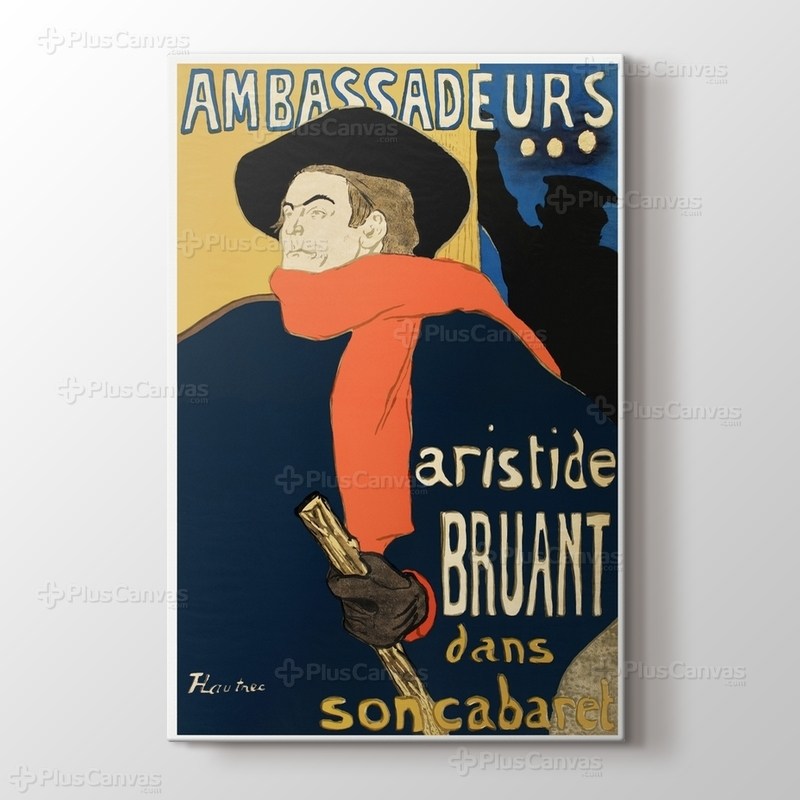 Ambassadeurs Aristide Bruant - Henri de Toulouse Lautrec görseli.
