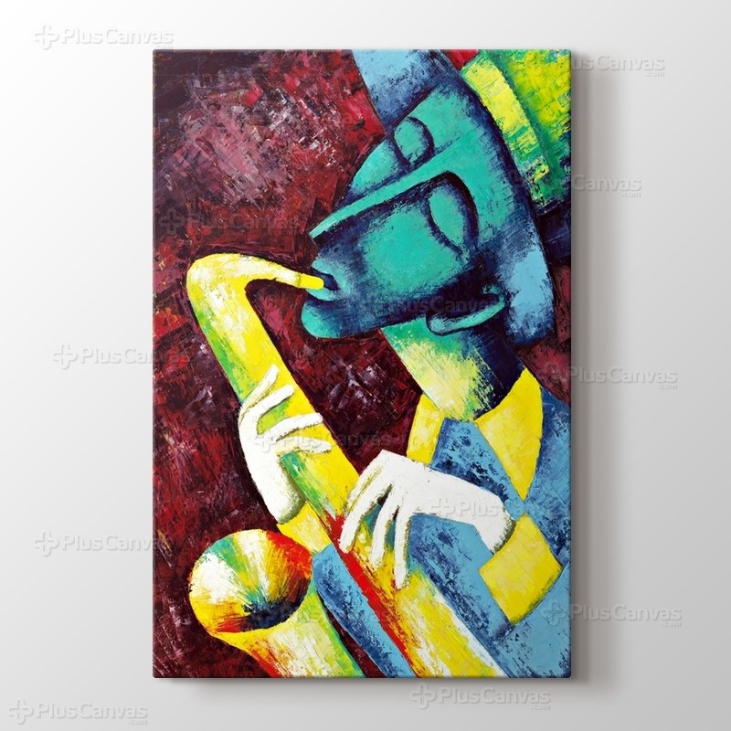 Saksafon sanatçısı görseli.