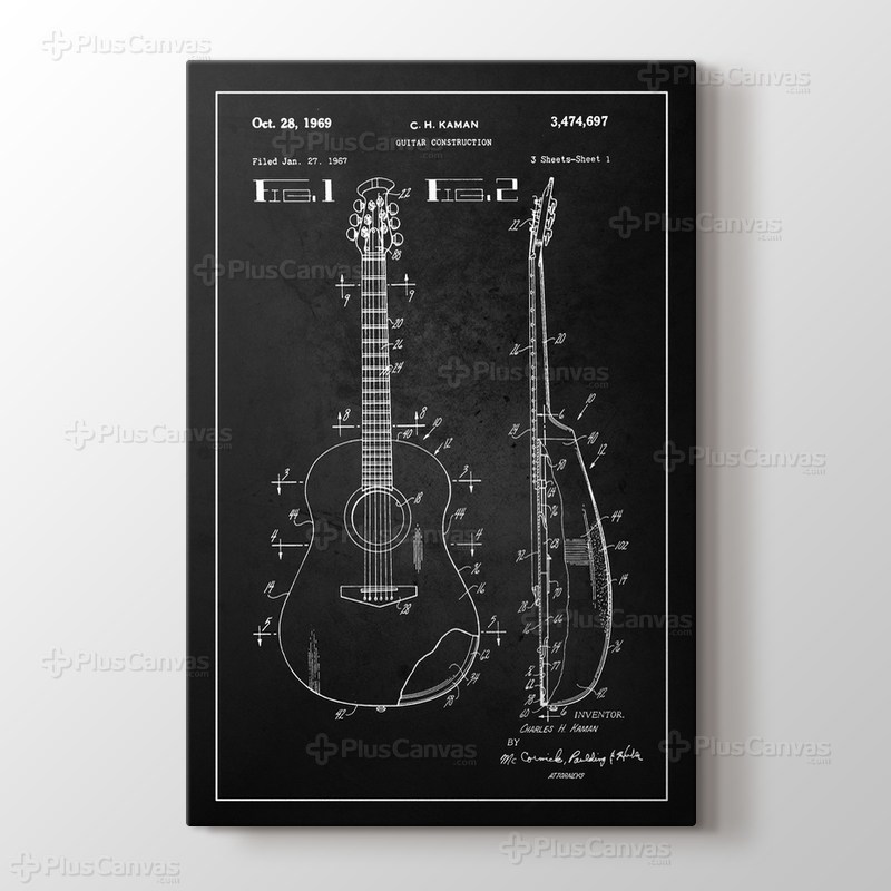 Guitar Construction Patent görseli.