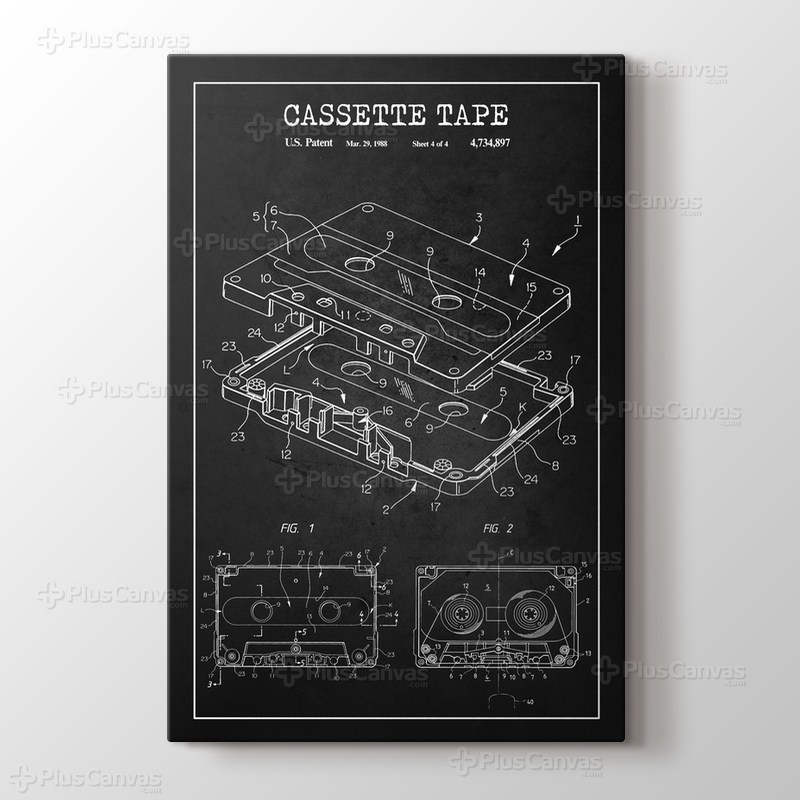 Cassette Tape Patent görseli.