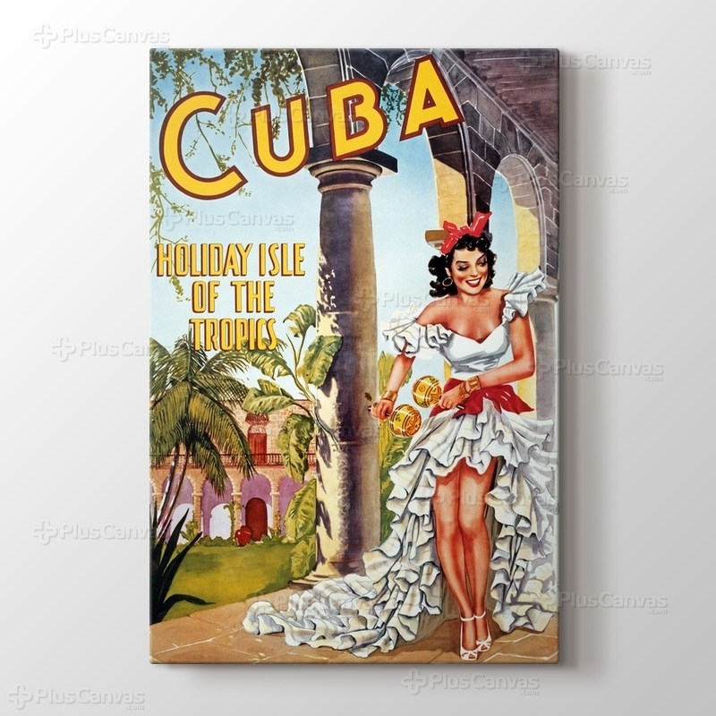Küba Vintage Posteri görseli.
