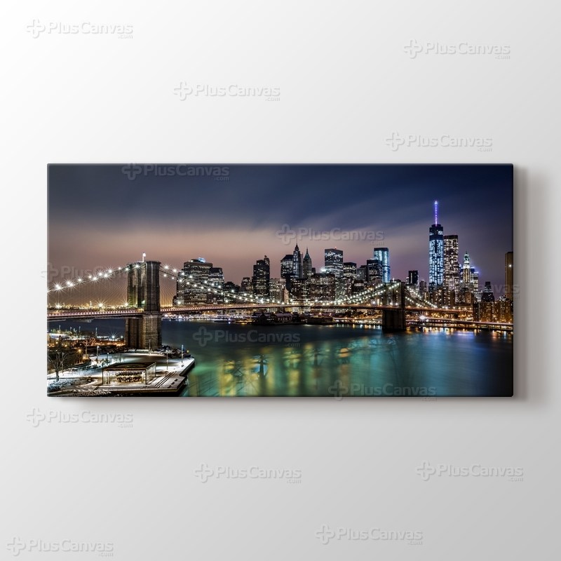 Brooklyn Bridge Night görseli.