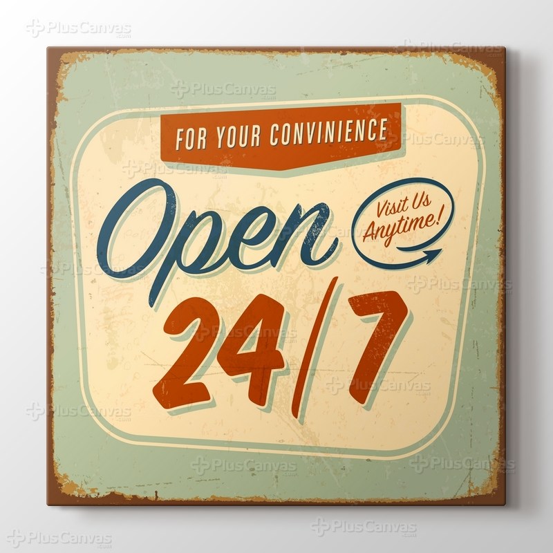 Vintage Açık Tabelası görseli.