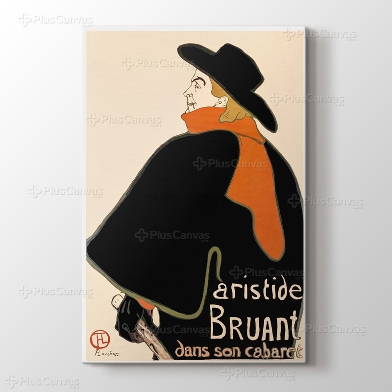 Aristide Bruant in his Cabaret - Henri de Toulouse Lautrec görseli.
