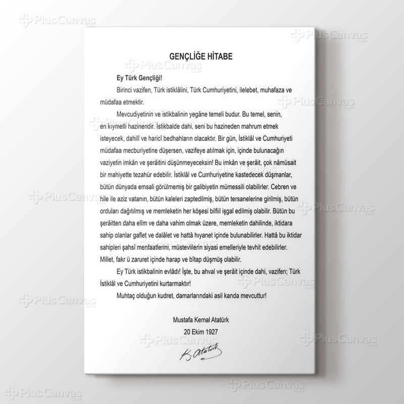 Gençliğe Hitabe görseli.