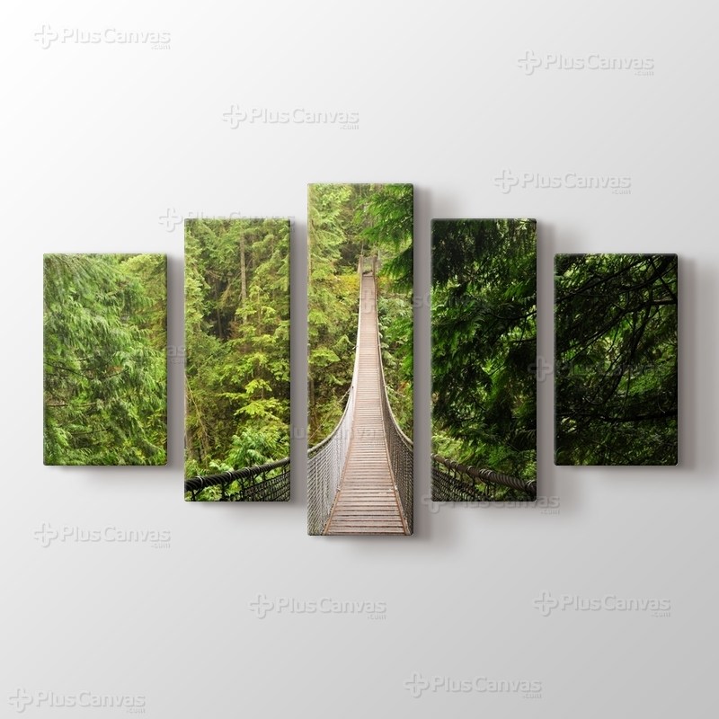 Orman içinde Köprü görseli.