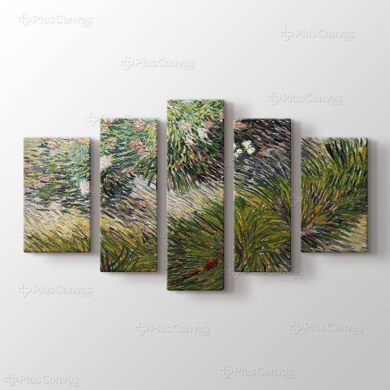 Garden Corner with Butterflies görseli.