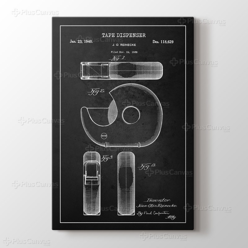 Tape Dispenser Patent görseli.