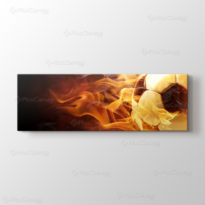 Alevler içinde Futbol Topu görseli.