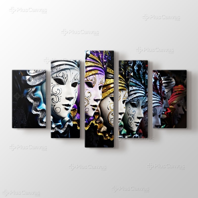 Karnaval maskeleri görseli.