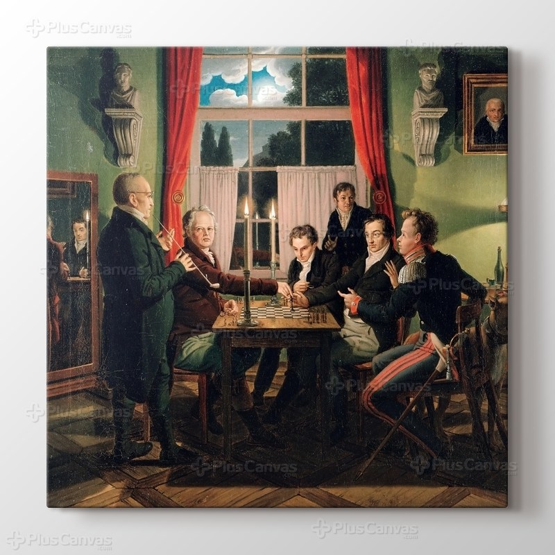 Chess Players - JOHANN ERDMANN HUMMEL görseli.