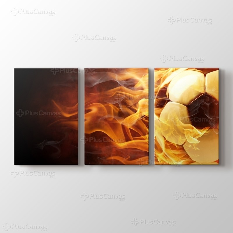 Alevler içinde Futbol Topu görseli.