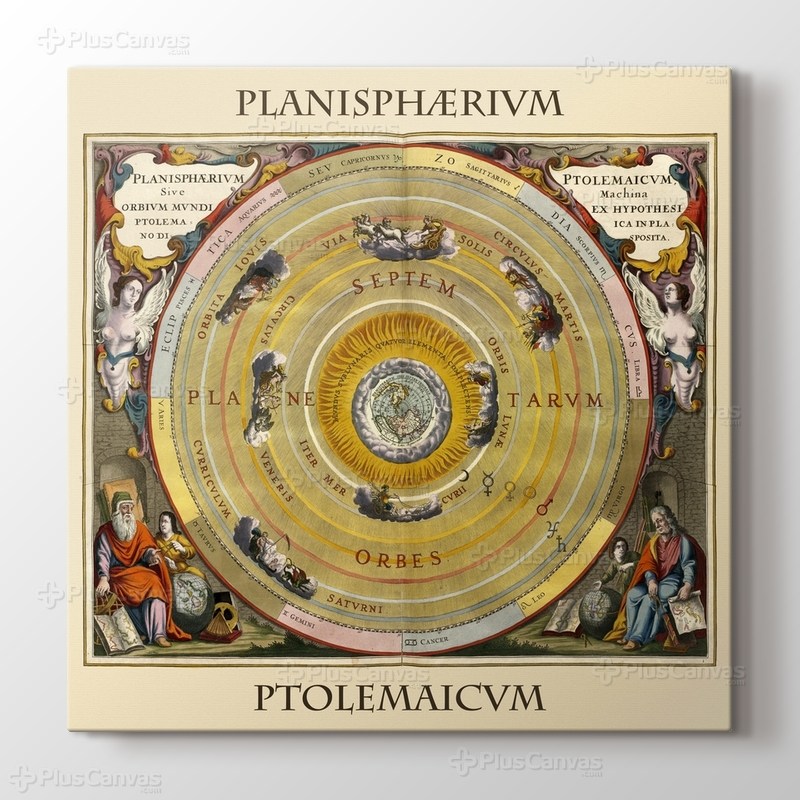 The Planisphere of Ptolemy 1660 görseli.
