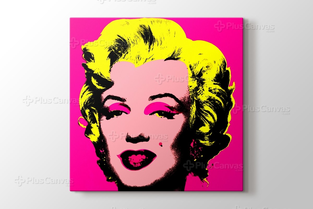 Marilyn In Pink Andy Warhol Kanvas Tablo Burada - PlusCanvas