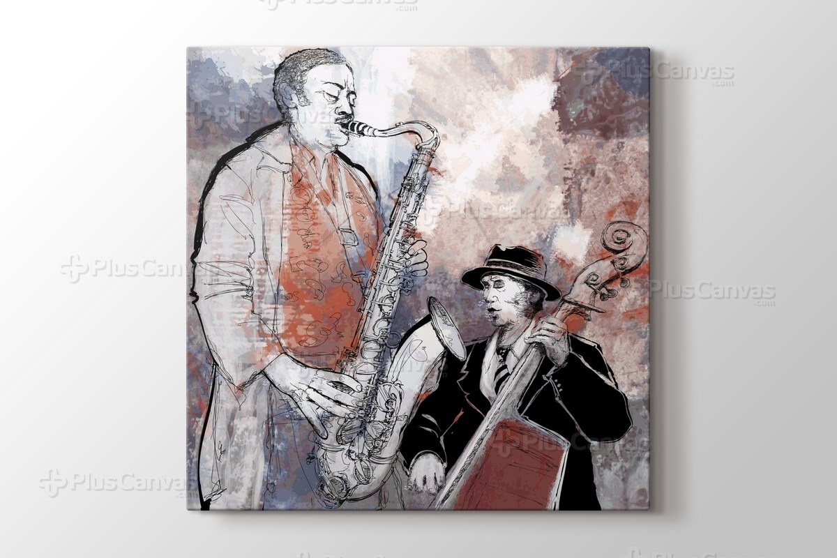 Caz Grubu Jazz Ve Tango Kanvas Tablo Burada - PlusCanvas