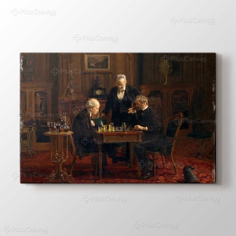 The Chess Players - Thomas Eakins görseli.