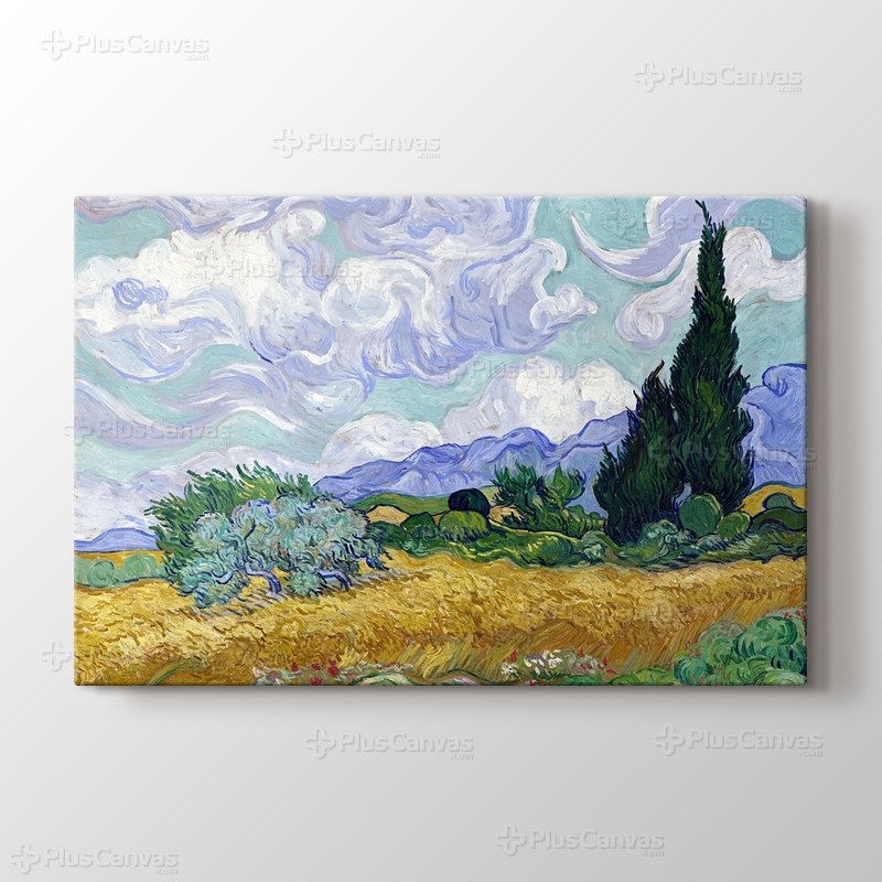 Oat Field with Cypress görseli.