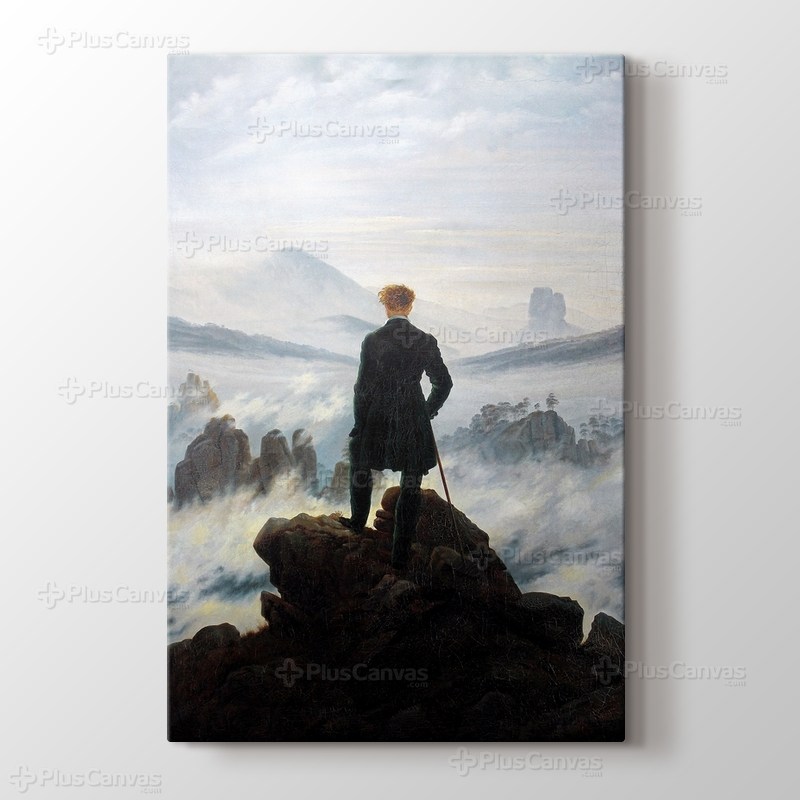 Wanderer above the sea of fog görseli.