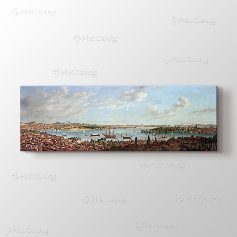 Boğaziçi ve Haliç panoramik 1770 görseli.