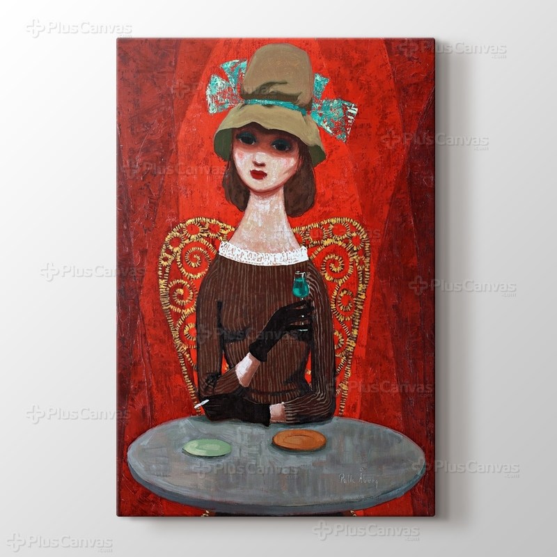 Woman at the Cafe görseli.