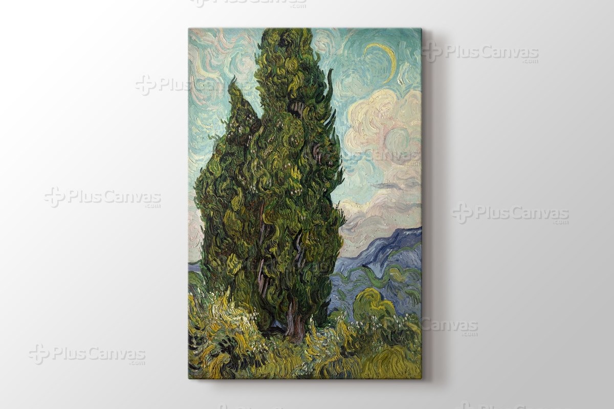 Selviler - Cypresses Kanvas Tablo