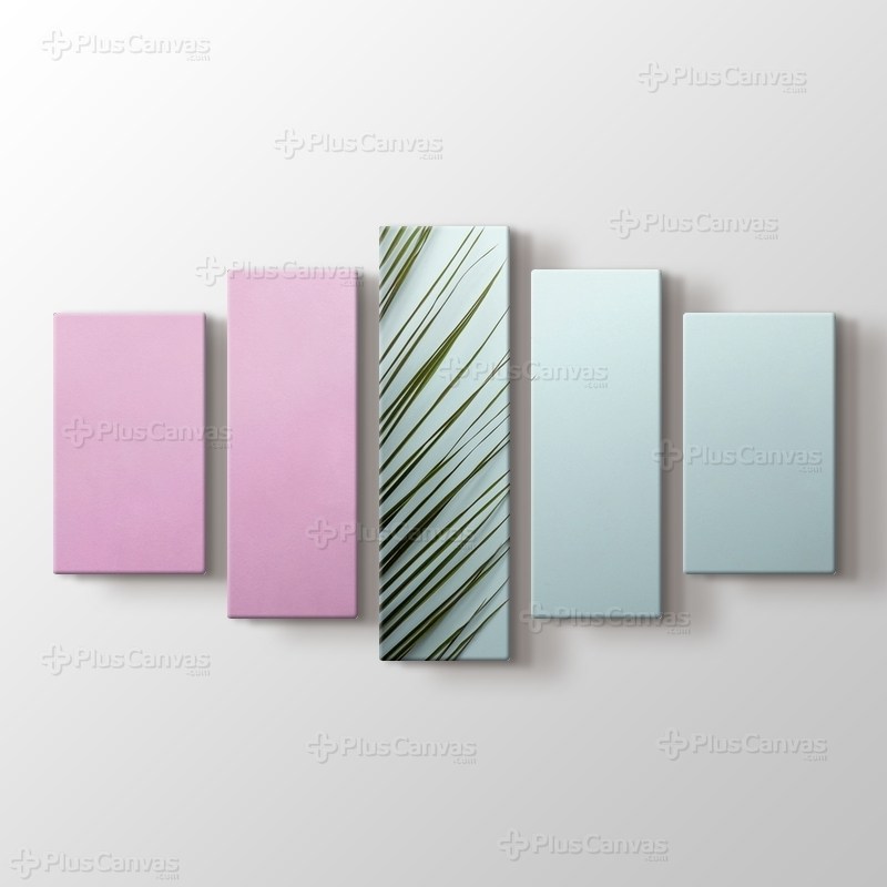 Palm Leaf Half Pink görseli.