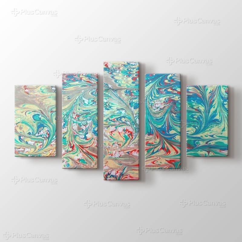 Ebru görseli.