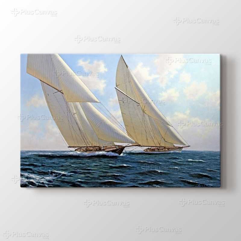 J Class Racing Thoroughbreds Britannia and White Heather II görseli.